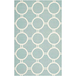 Safavieh Dhurries 636 Rug, DHU636 - Light Blue / Ivory