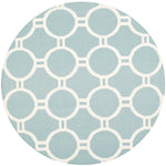 Safavieh Dhurries 636 Rug, DHU636 - Light Blue / Ivory