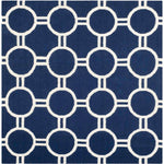 Safavieh Dhurries 636 Rug, DHU636 - Navy / Ivory