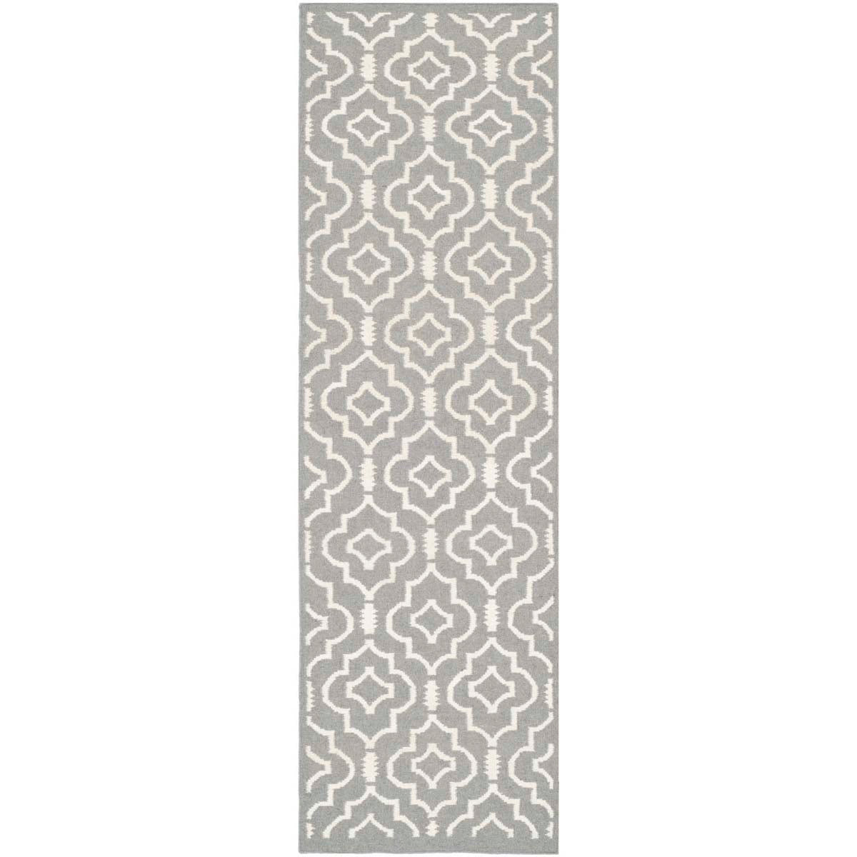 Safavieh Dhurries 637 Rug, DHU637 - Grey / Ivory