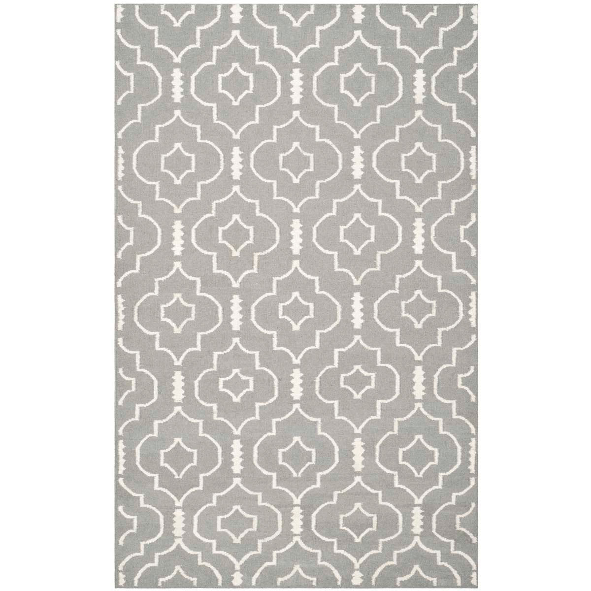 Safavieh Dhurries 637 Rug, DHU637 - Grey / Ivory