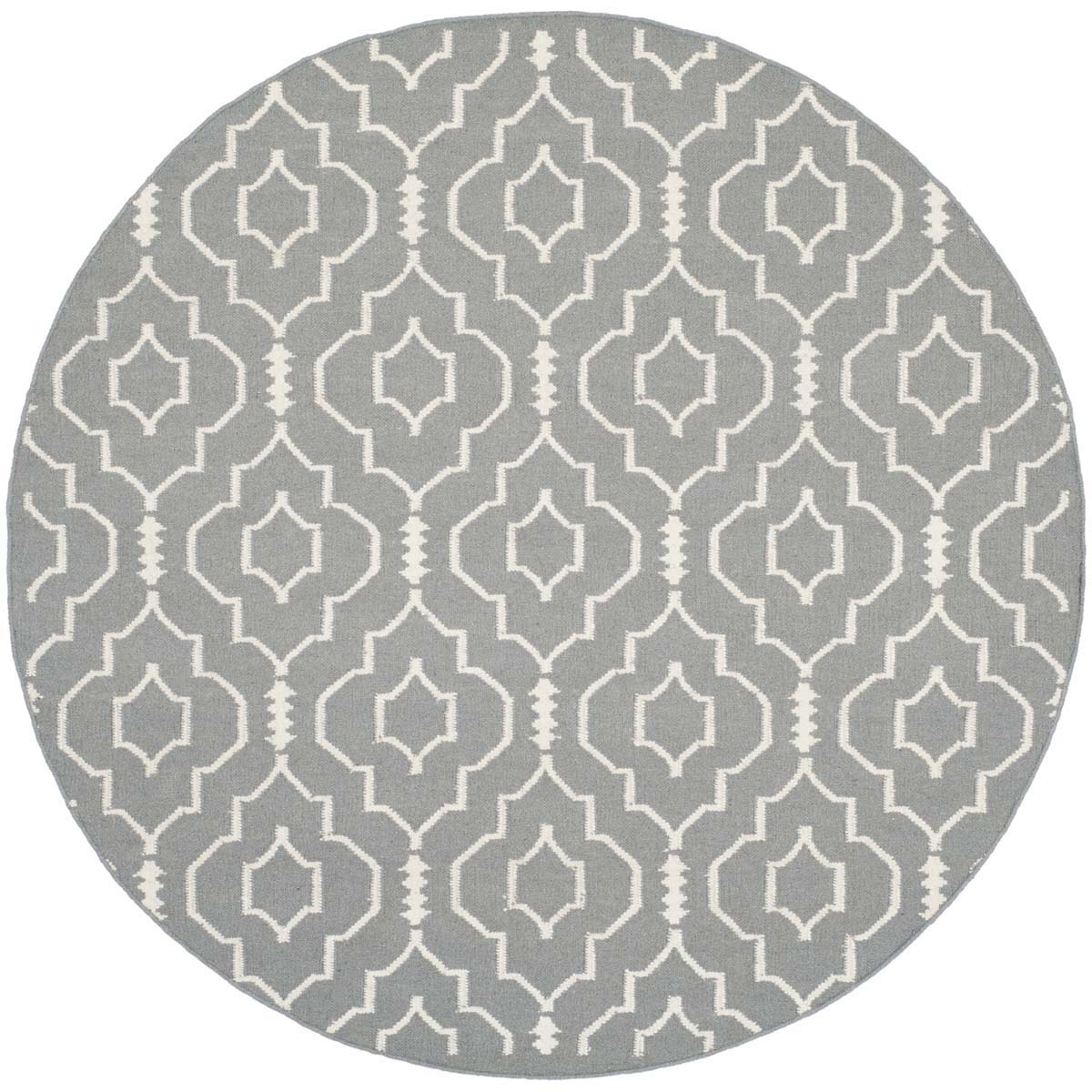 Safavieh Dhurries 637 Rug, DHU637 - Grey / Ivory