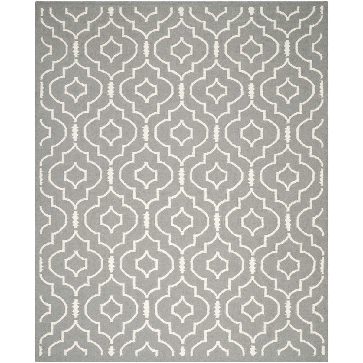 Safavieh Dhurries 637 Rug, DHU637 - Grey / Ivory