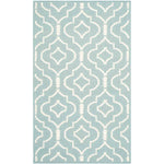 Safavieh Dhurries 637 Rug, DHU637 - Light Blue / Ivory