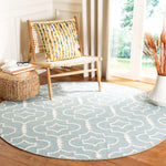 Safavieh Dhurries 637 Rug, DHU637 - Light Blue / Ivory