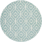 Safavieh Dhurries 637 Rug, DHU637 - Light Blue / Ivory