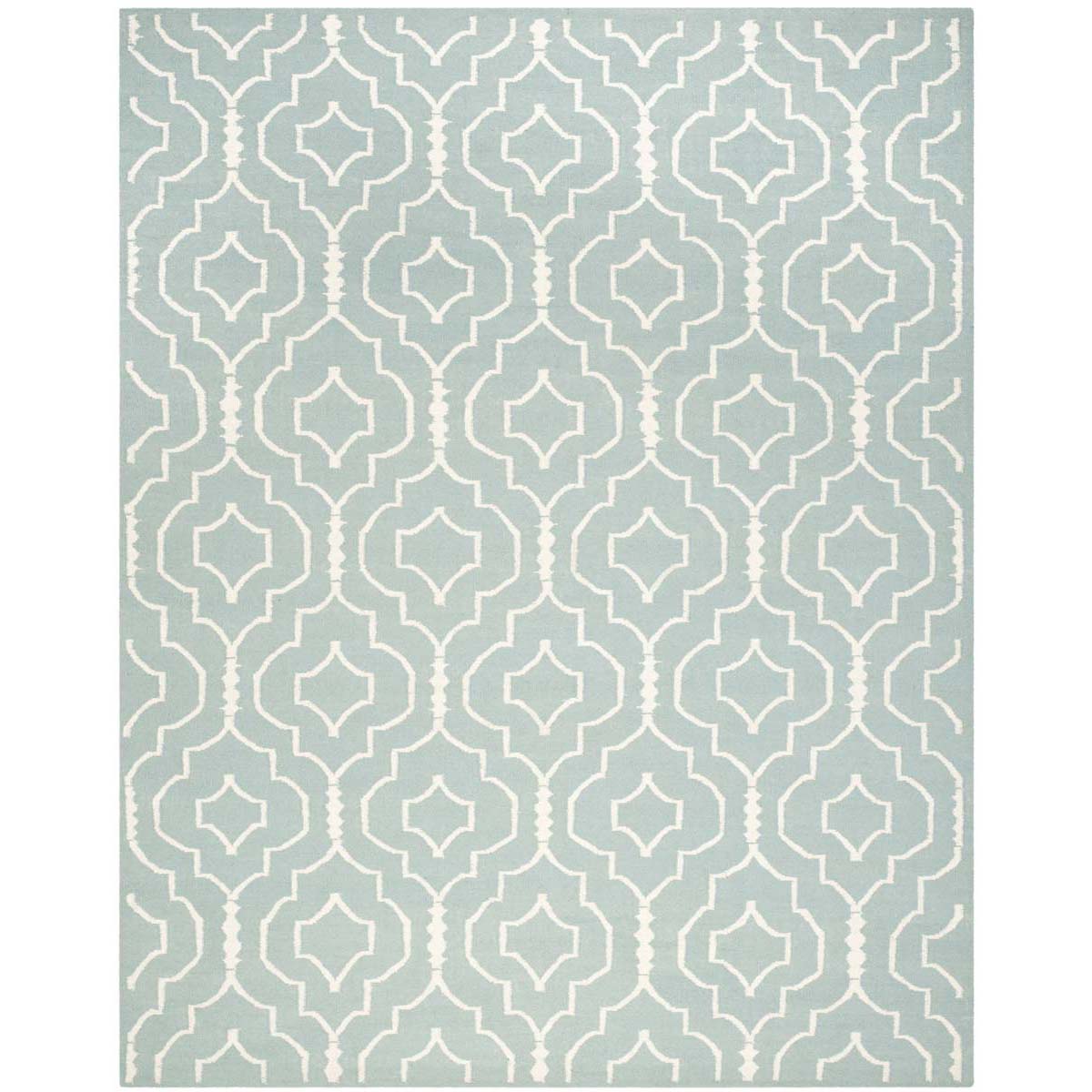 Safavieh Dhurries 637 Rug, DHU637 - Light Blue / Ivory