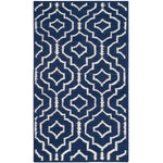 Safavieh Dhurries 637 Rug, DHU637 - Navy / Ivory