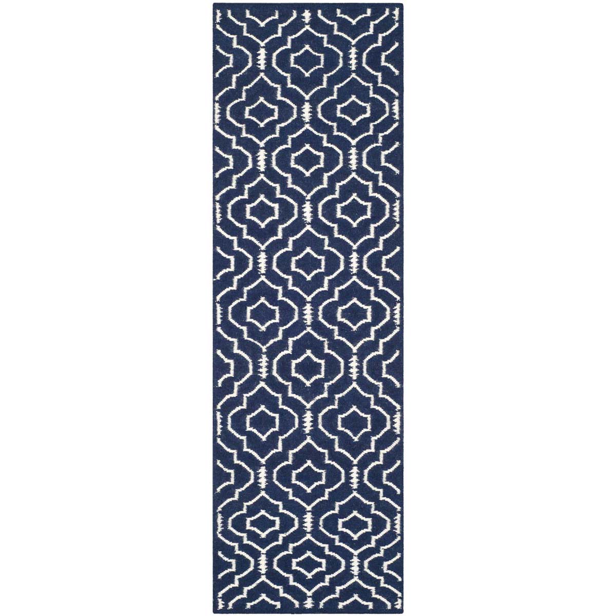 Safavieh Dhurries 637 Rug, DHU637 - Navy / Ivory