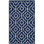 Safavieh Dhurries 637 Rug, DHU637 - Navy / Ivory