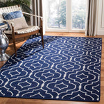 Safavieh Dhurries 637 Rug, DHU637 - Navy / Ivory