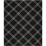 Safavieh Dhurries 638 Rug, DHU638 - Black / Ivory