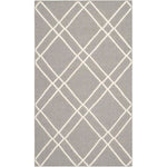 Safavieh Dhurries 638 Rug, DHU638 - Grey / Ivory