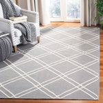 Safavieh Dhurries 638 Rug, DHU638 - Grey / Ivory