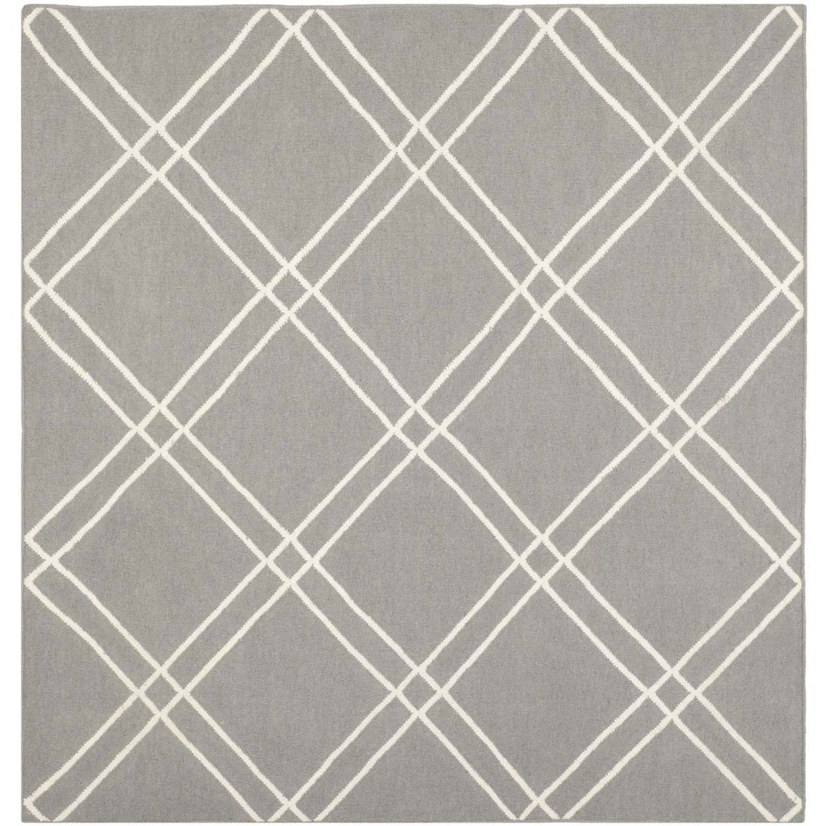 Safavieh Dhurries 638 Rug, DHU638 - Grey / Ivory