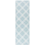 Safavieh Dhurries 638 Rug, DHU638 - Light Blue / Ivory