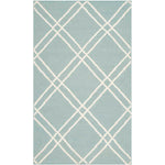 Safavieh Dhurries 638 Rug, DHU638 - Light Blue / Ivory