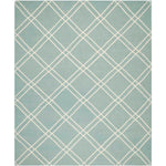 Safavieh Dhurries 638 Rug, DHU638 - Light Blue / Ivory