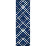 Safavieh Dhurries 638 Rug, DHU638 - Navy / Ivory