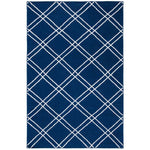 Safavieh Dhurries 638 Rug, DHU638 - Navy / Ivory