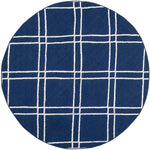 Safavieh Dhurries 638 Rug, DHU638 - Navy / Ivory