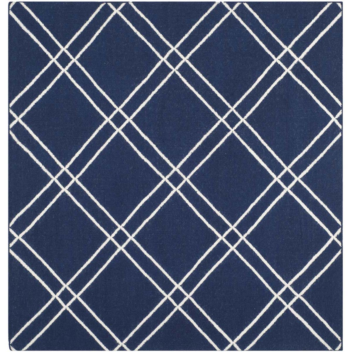 Safavieh Dhurries 638 Rug, DHU638 - Navy / Ivory