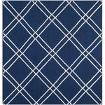 Safavieh Dhurries 638 Rug, DHU638 - Navy / Ivory