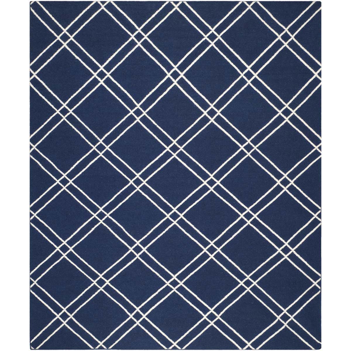 Safavieh Dhurries 638 Rug, DHU638 - Navy / Ivory