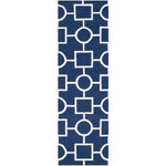 Safavieh Dhurries 639 Rug, DHU639 - Navy / Ivory