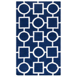 Safavieh Dhurries 639 Rug, DHU639 - Navy / Ivory