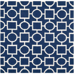 Safavieh Dhurries 639 Rug, DHU639 - Navy / Ivory