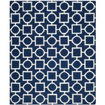 Safavieh Dhurries 639 Rug, DHU639 - Navy / Ivory