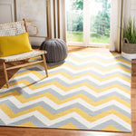 Safavieh Dhurries 640 Rug, DHU640 - Gold / Grey