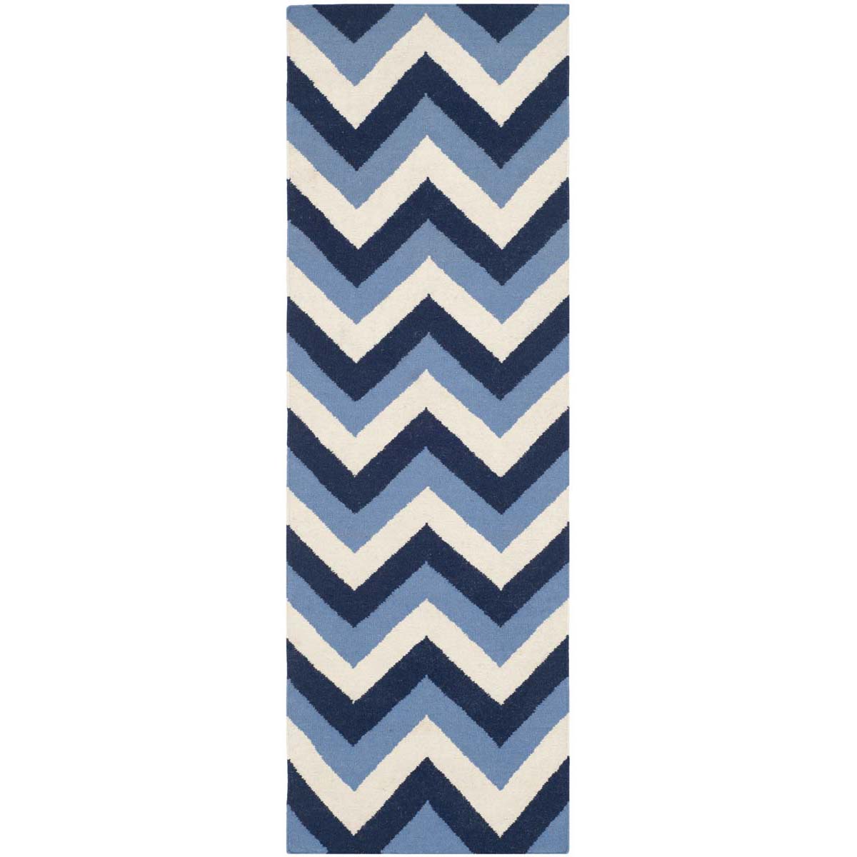 Safavieh Dhurries 640 Rug, DHU640 - Navy / Light Blue