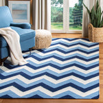 Safavieh Dhurries 640 Rug, DHU640 - Navy / Light Blue