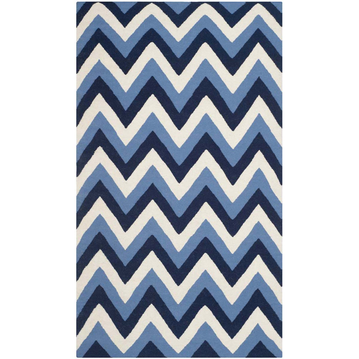 Safavieh Dhurries 640 Rug, DHU640 - Navy / Light Blue