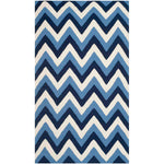 Safavieh Dhurries 640 Rug, DHU640 - Navy / Light Blue