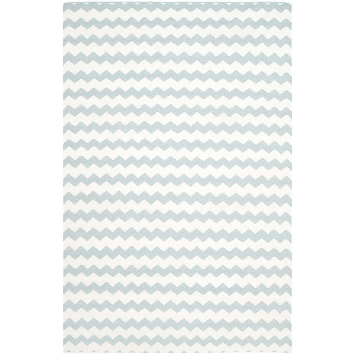 Safavieh Dhurries 644 Rug, DHU644 - Ivory / Blue