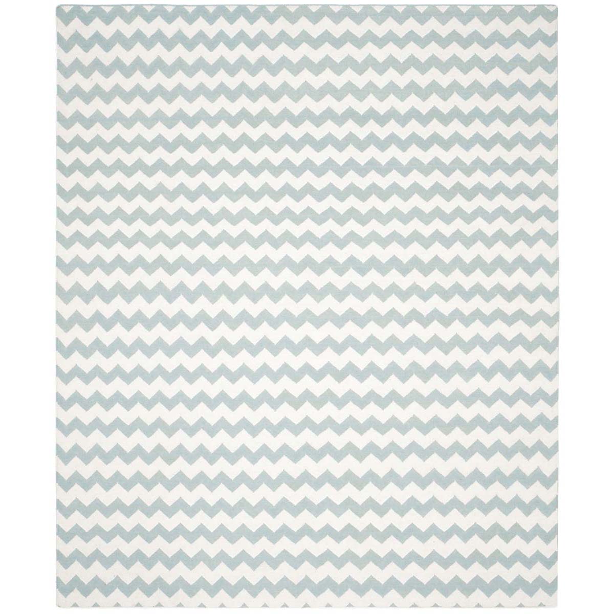 Safavieh Dhurries 644 Rug, DHU644 - Ivory / Blue