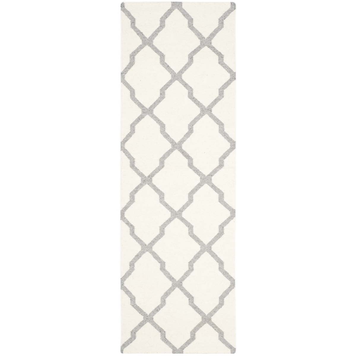 Safavieh Dhurries 645 Rug, DHU645 - Ivory / Grey