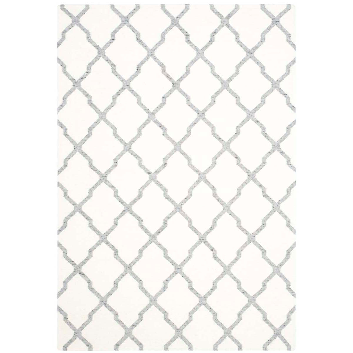 Safavieh Dhurries 645 Rug, DHU645 - Ivory / Grey