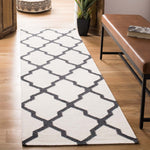 Safavieh Dhurries 645 Rug, DHU645 - Ivory / Charcoal