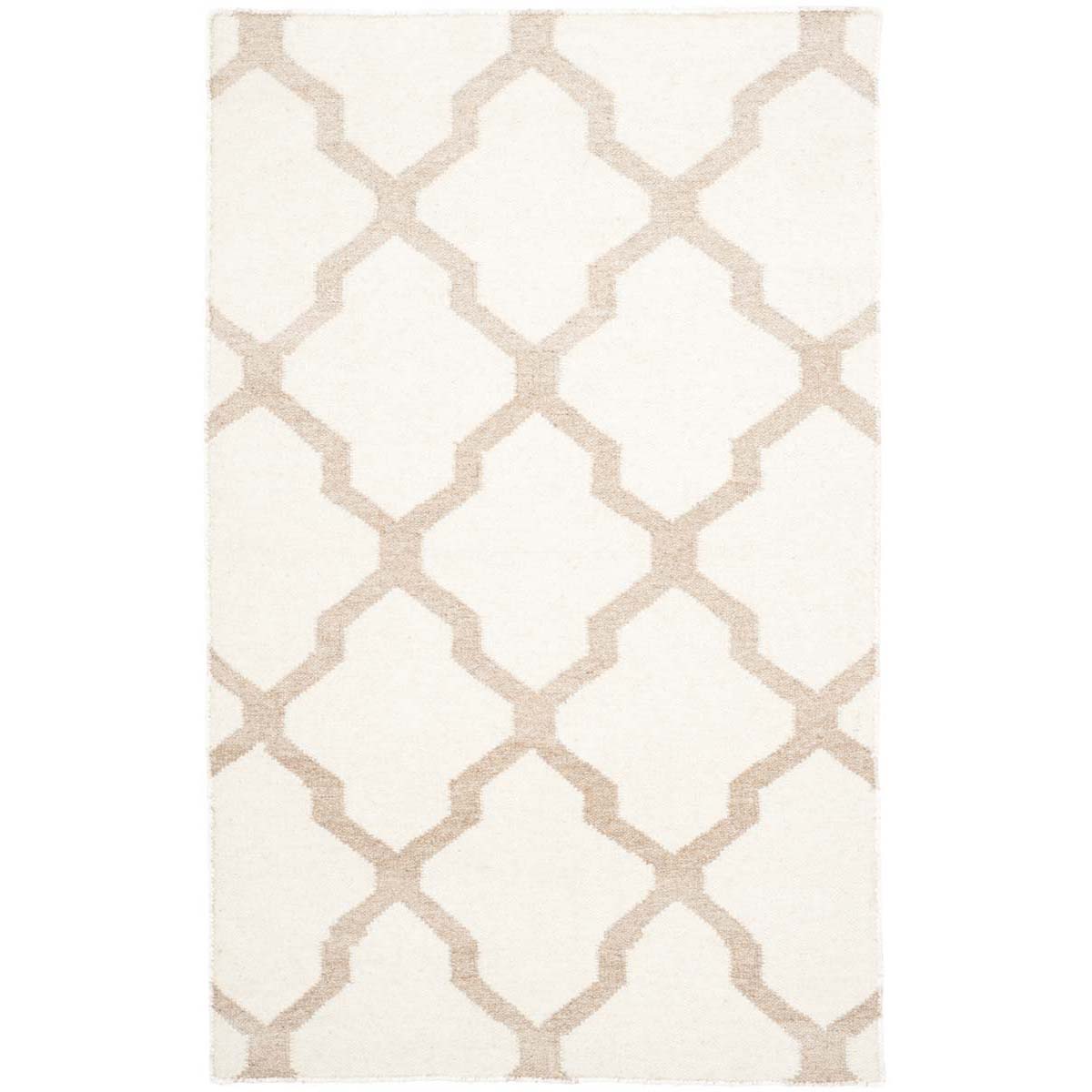 Safavieh Dhurries 645 Rug, DHU645 - Ivory / Camel