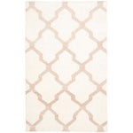 Safavieh Dhurries 645 Rug, DHU645 - Ivory / Camel