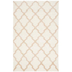 Safavieh Dhurries 645 Rug, DHU645 - Ivory / Camel