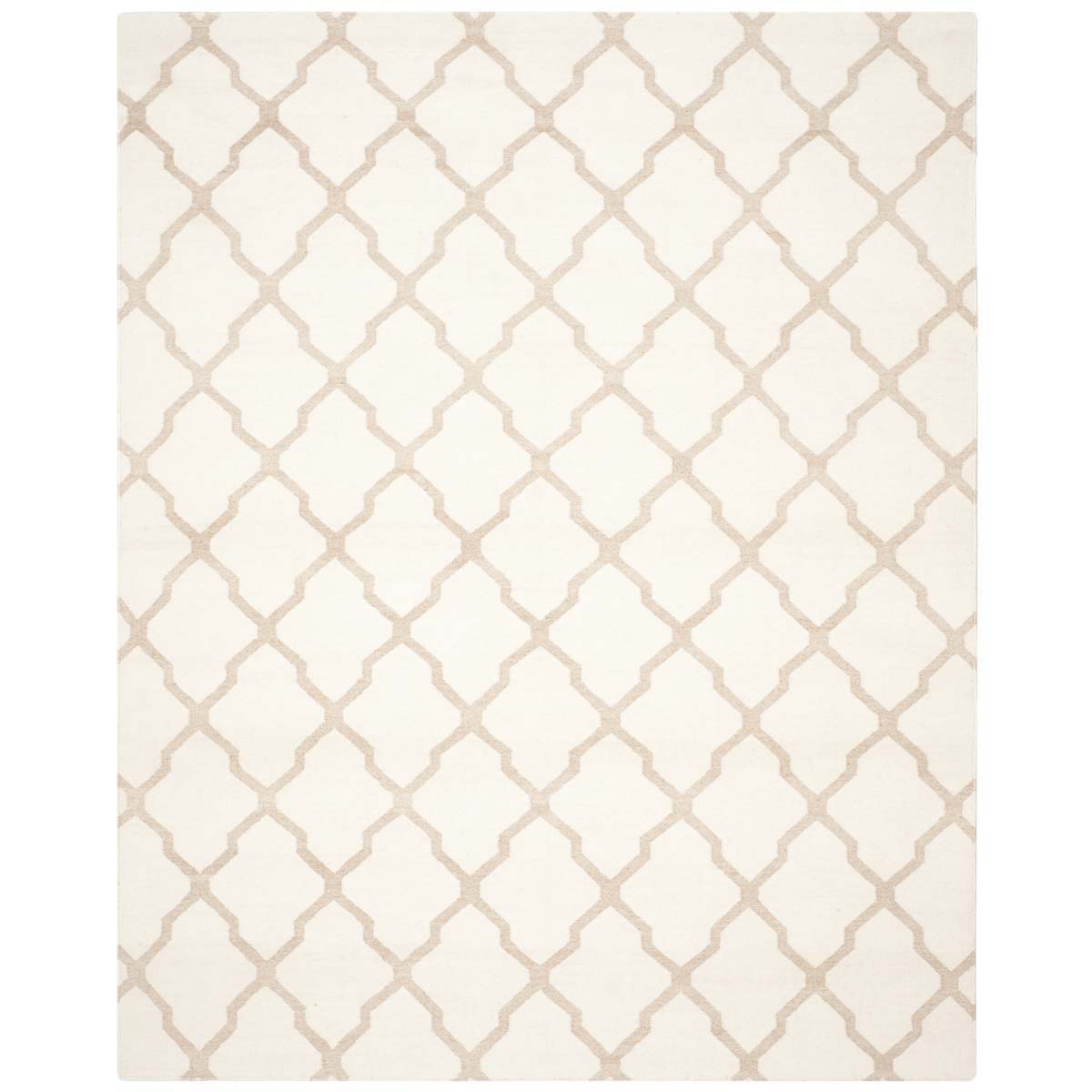 Safavieh Dhurries 645 Rug, DHU645 - Ivory / Camel