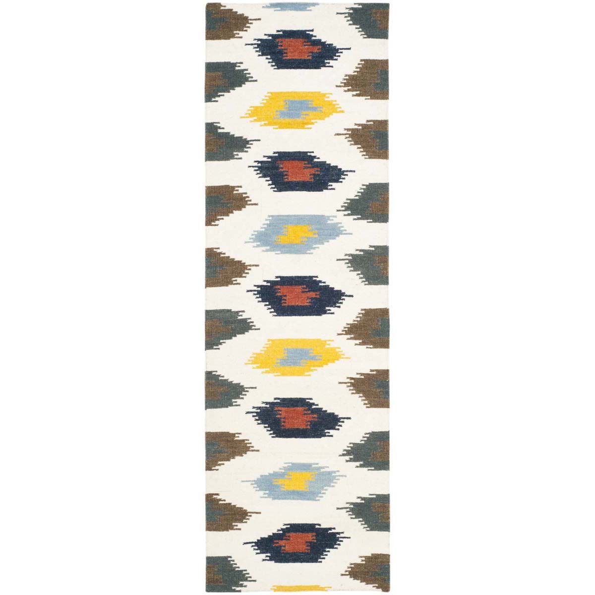 Safavieh Dhurries 648 Rug, DHU648 - Ivory / Multi