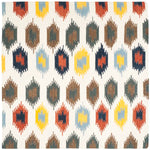 Safavieh Dhurries 648 Rug, DHU648 - Ivory / Multi