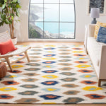 Safavieh Dhurries 648 Rug, DHU648 - Ivory / Multi