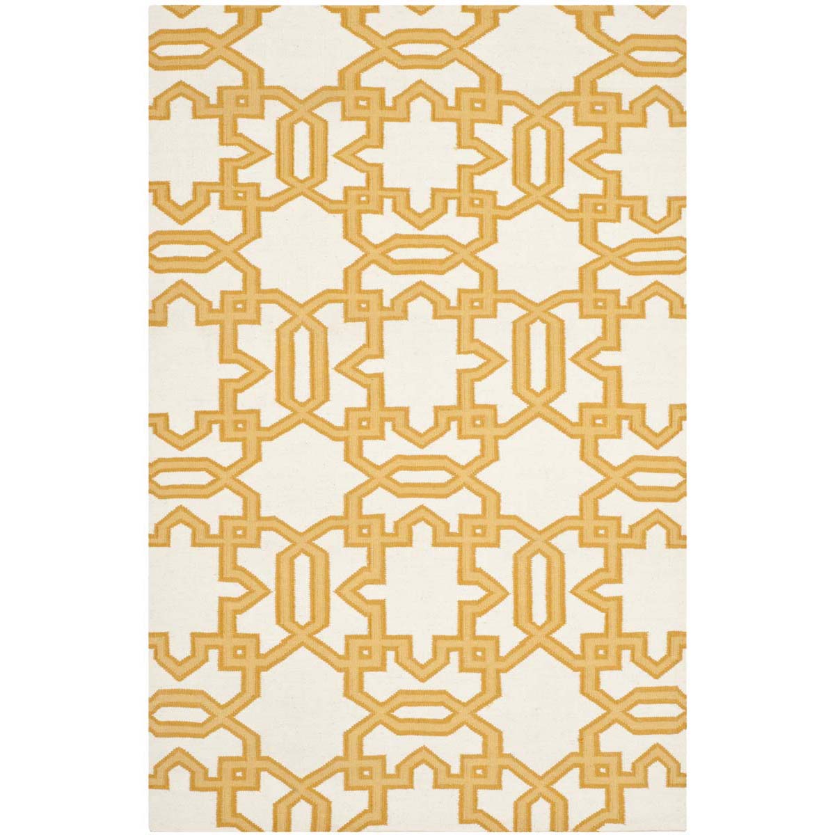 Safavieh Dhurries 751 Rug, DHU751 - Ivory / Yellow